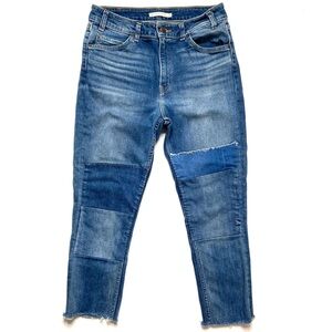 LEVI’S 721 Vintage High Rise Skinny Patchwork Jean